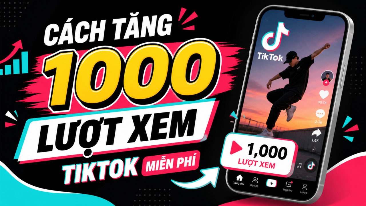Cách tăng 1000 lượt xem Tiktok miễn phí 2026