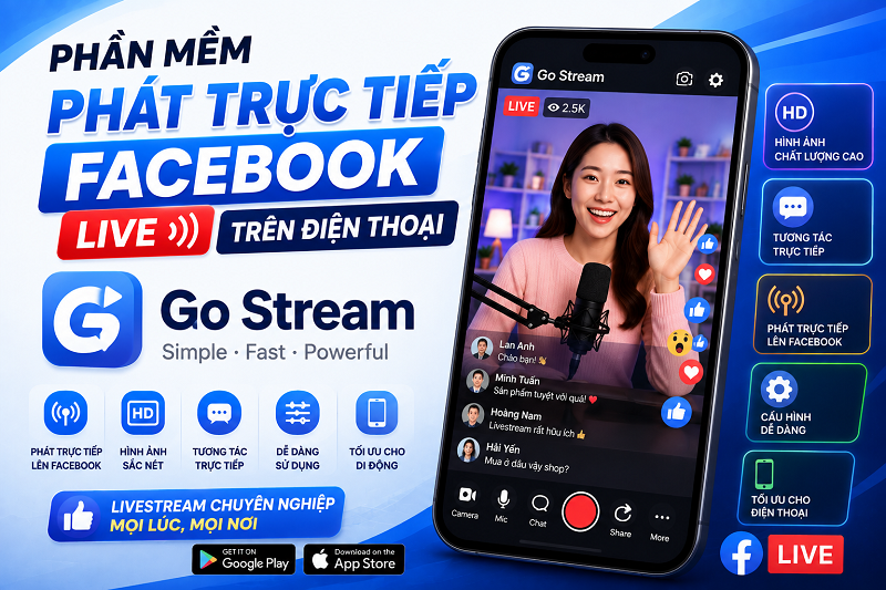 Phần Mềm Livestream Facebook Đẹp, Miễn Phí