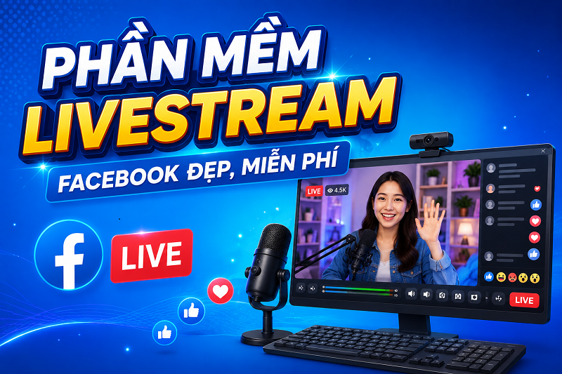 Phần Mềm Livestream Facebook Đẹp, Miễn Phí